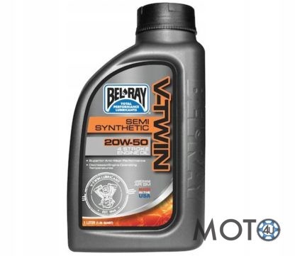 BEL-RAY V-TWIN 20w50 Pussintētiskā eļļa 4T 1L