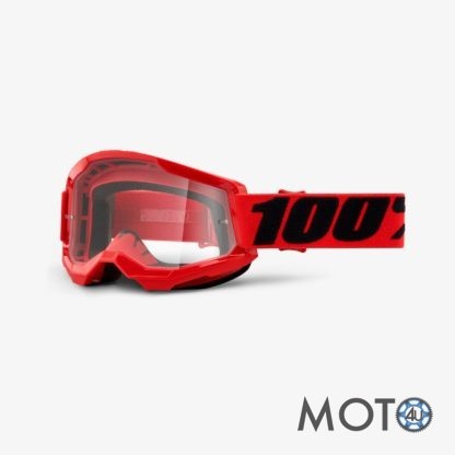 100% brilles STRATA 2 RED caurspīdīgs stikls