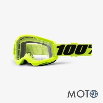 100% brilles STRATA 2  FLUO YELLOW caurspīdīgs stikls