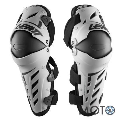 LEATT DUAL AXIS Ceļu sargi Balts/melns