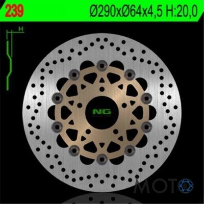 Bremžu disks NG239 SUZUKI GSF 600 Bandit (S) - Image 2