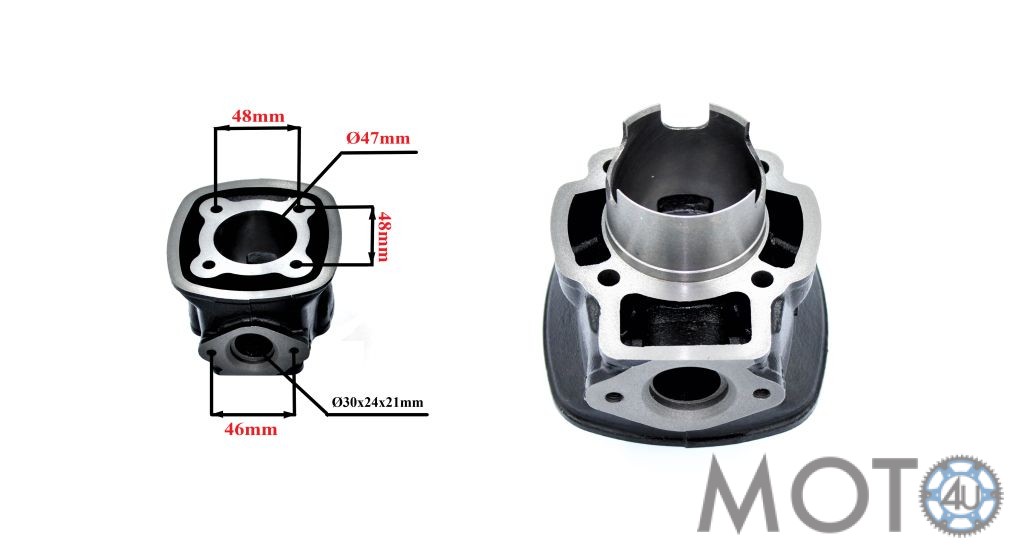 DR Evolution 70cc Thermal Group Kit For Piaggio NRG MC2 MC3 Power LC – D.48